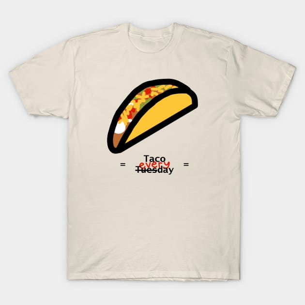 Taco Tuesday Everyday T-Shirt by ellenhenryart